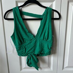 Green Summer Crop Top